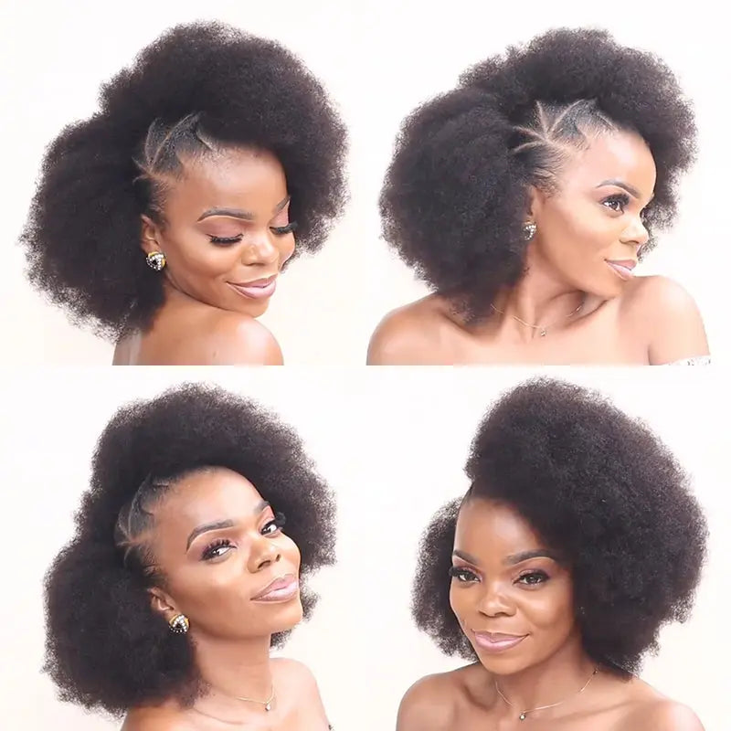 Luxurious 100% Human Hair Afro Kinky Bulk Extensions Collection